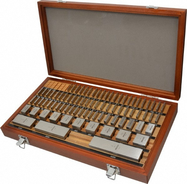 MITUTOYO Mitutoyo 516-404-26 Gage Block Set 81 Pc AS-2 Steel
