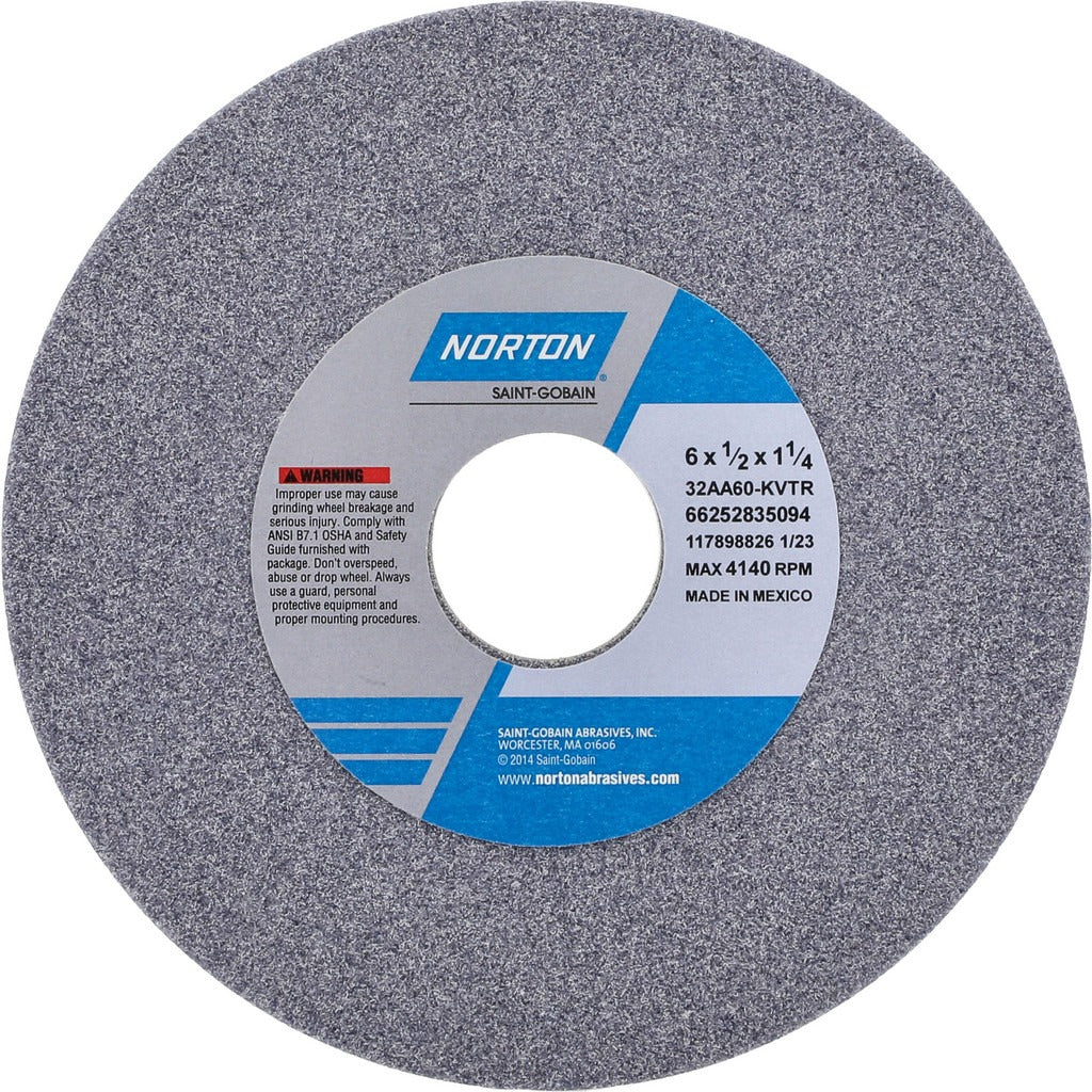 NORTON Norton 66252835094 Surface Grinding Wheel 6 in 60 Grit