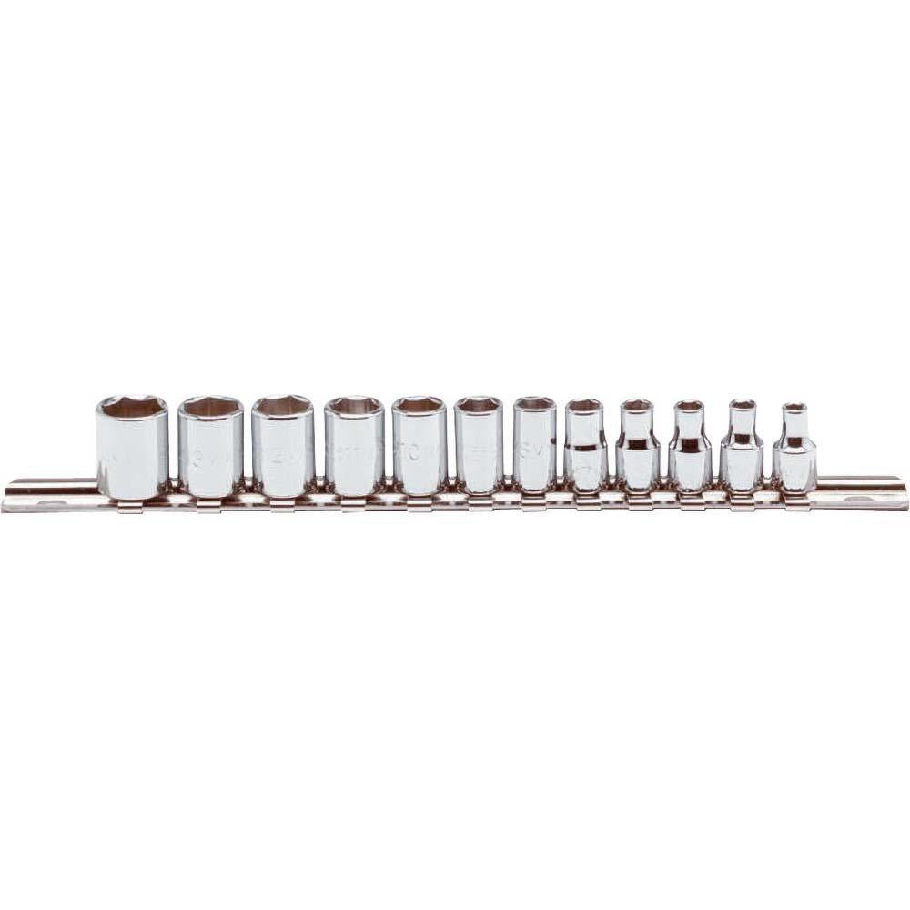 PROTO Proto J47200 Metric Socket Set 12pc 1/4 in Drive 4-14mm