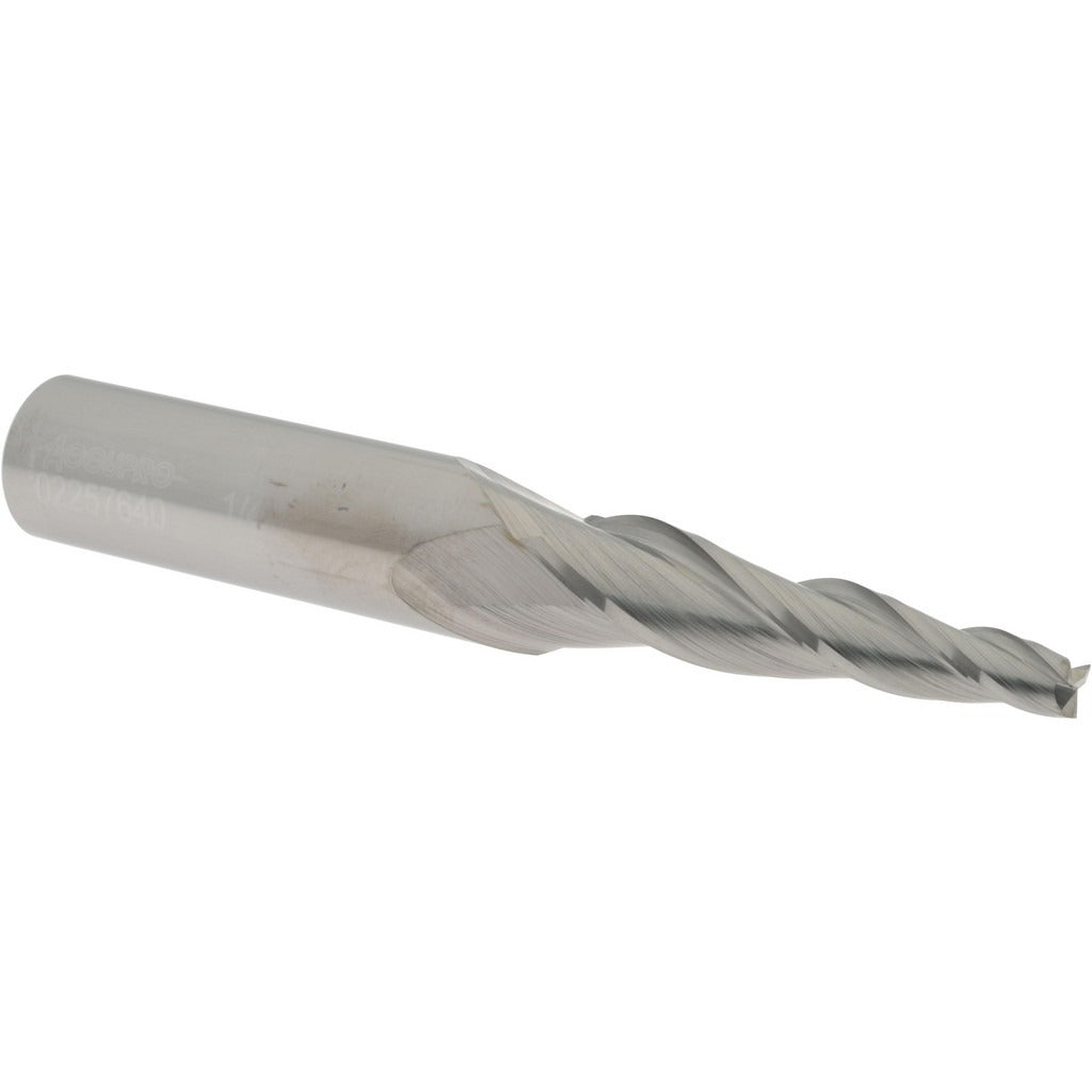 ACCUPRO Accupro 12177533 Tapered End Mill 1/4 in Solid Carbide 3 Flute