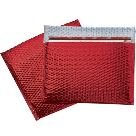 BSC PREFERRED Bsc Preferred GBM1311R Metallic Bubble Mailer Red 48pk