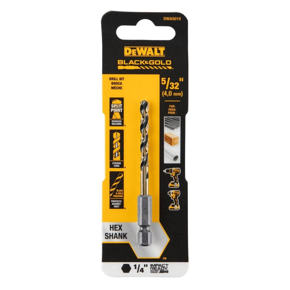 DEWALT Dewalt Accessories DWA5010 Drill Bit 5/32 Inch 5-pack