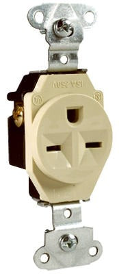 LEGRAND Pass Seymour 5651ICC8 Single Outlet 15A 250V Nema 6-15R