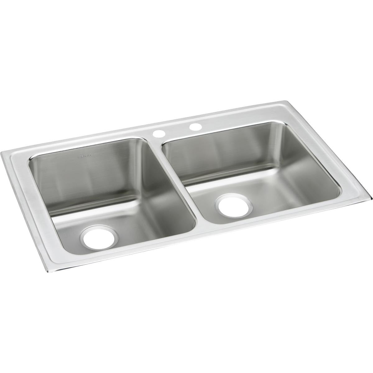 BSC PREFERRED Bsc Preferred LGR37222 Double Bowl Drop-in Sink 37x22