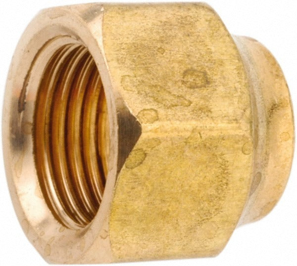 ANDERSON METALS Anderson Metals 754018-04 Brass Flared Tube Nut 1/4 in 45 Deg