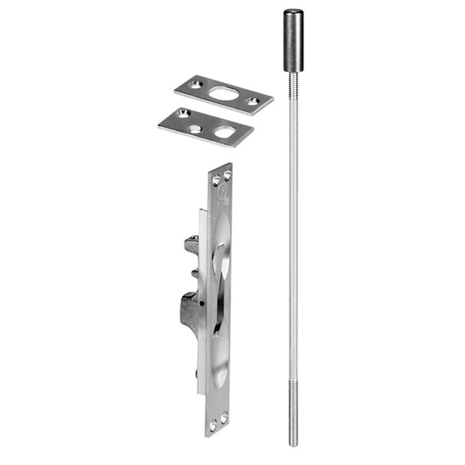 ROCKWOOD Rockwood 55526D Flush Bolt Metal Door Satin Chrome