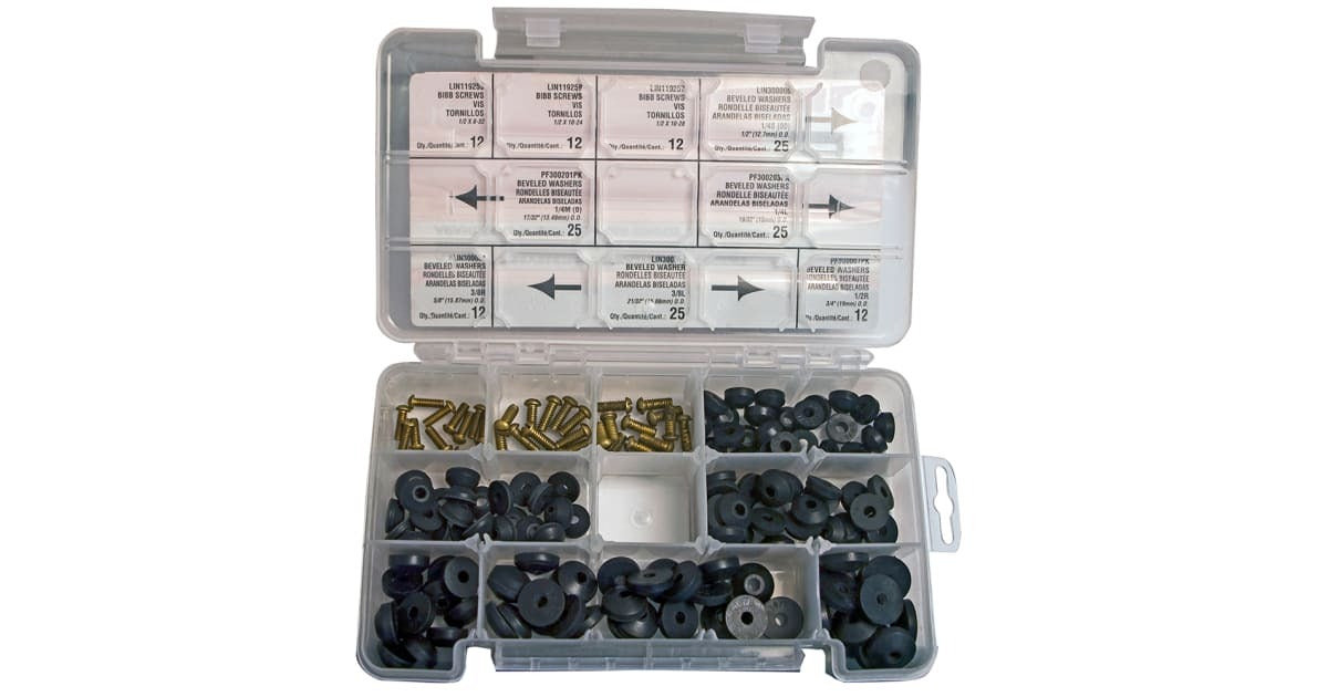 JONES STEPHENS Jones Stephens J40155 Rubber Bibb Washer (160-Piece Assortment) JJ40155