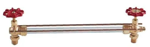 Apollo Valves 20-150-00 1/2 NPT Rough Bronze Water Gauge with Aluminum Handle