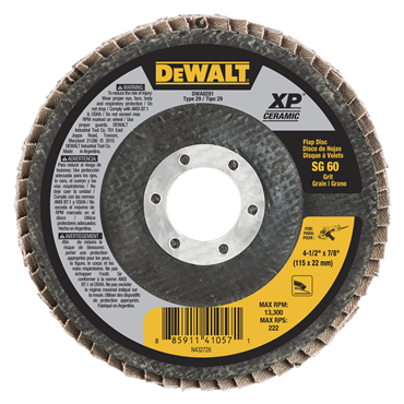 DEWALT DWA8281 FLAP DISCS