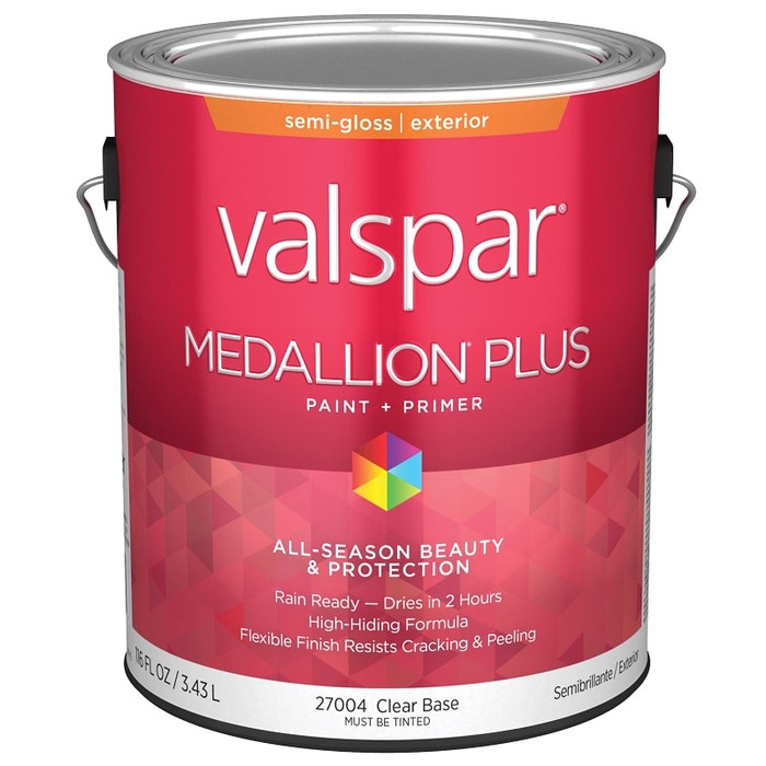 VALSPAR Valspar 028.0027004.007 Medallion Plus Exterior Paint & Primer Semi-Gloss (1 Gallon) 27004