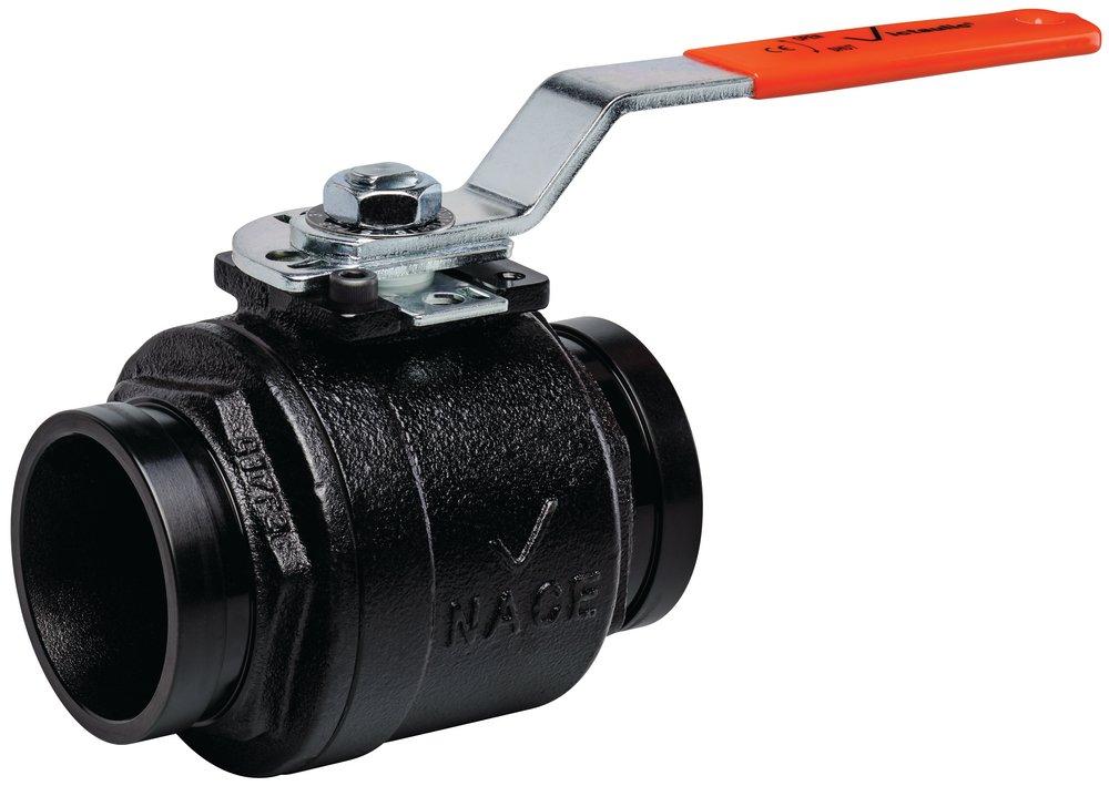 Victaulic V024726P0A Series 726 2-1/2 in. Carbon Steel Standard Port Grooved Ball Valve