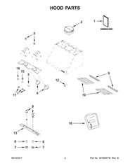 WHIRLPOOL W10293975 AIR CLEANER REPLACEMENT PARTS