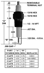 Crown Engineering CA477 Igniter Replacement I-64-3