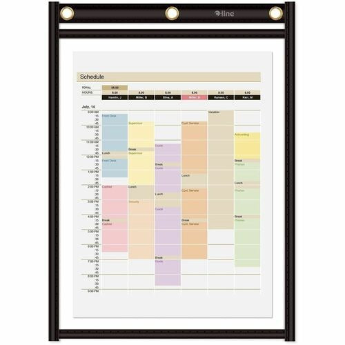 C-LINE C-line CLI50912 Shop Ticket Holder 9x12 Black Box of 15