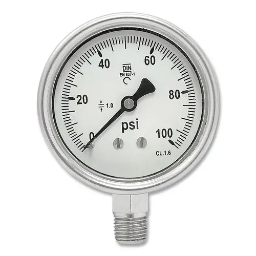 BEST WELDS MIPSB25100 PRESSURE GAUGES