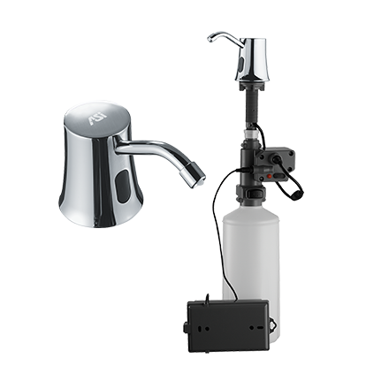 AMERICAN SPECIALTIES American Specialties 20333 Deckmount Soap Dispenser Battery Powered (54 oz) A20333