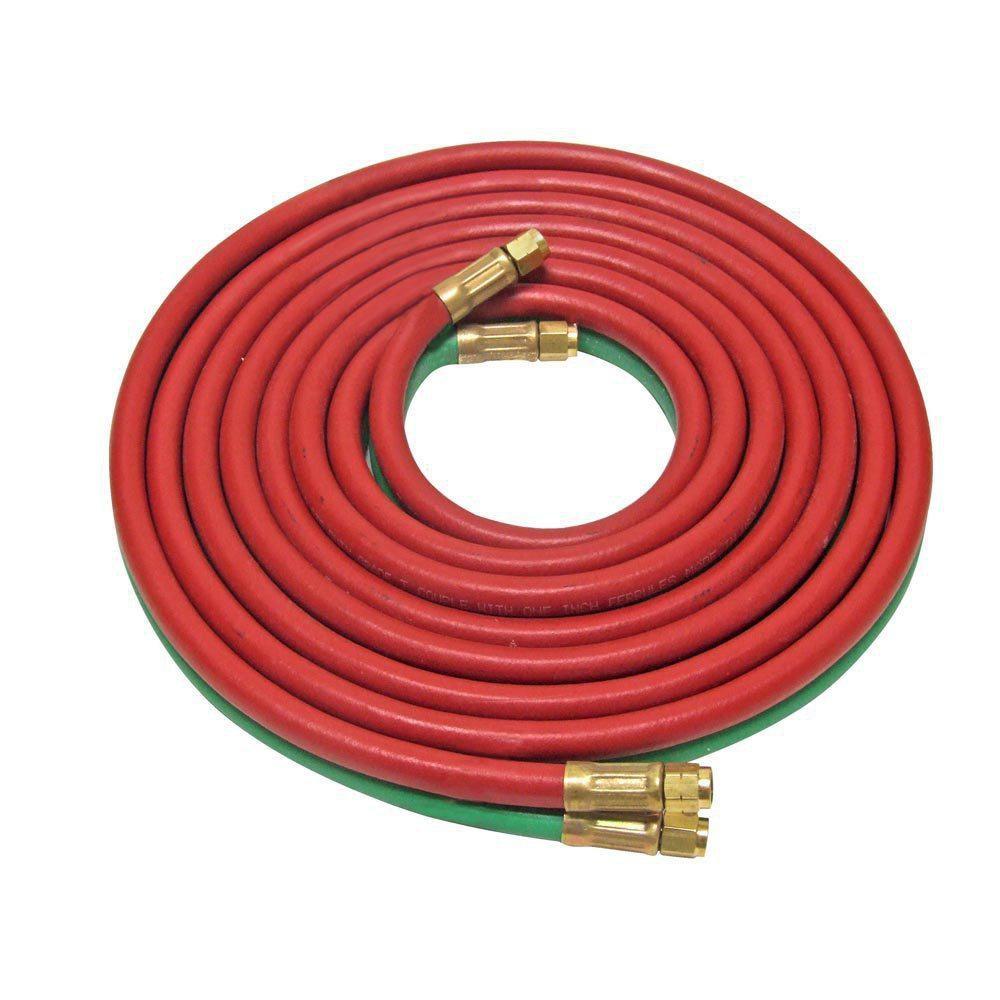 Uniweld H33A 3/16 in. x 25 ft. Oxygen and Acetylene Hose 1 Piece