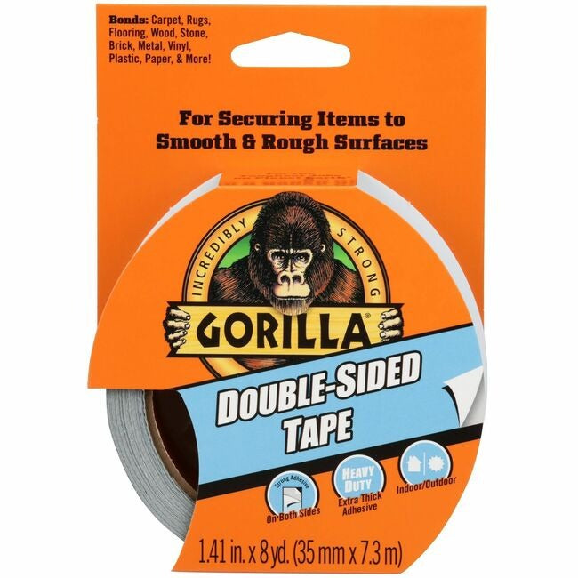 GORILLA Gorilla GOR100925 Double-Sided Tape (24 ft x 1.40 in / 1 Roll) 100925