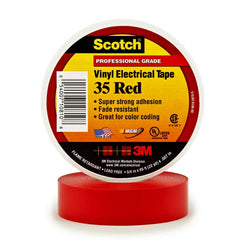 SCOTCH 35-3/4X66FT-RD ELECTRICAL TAPES