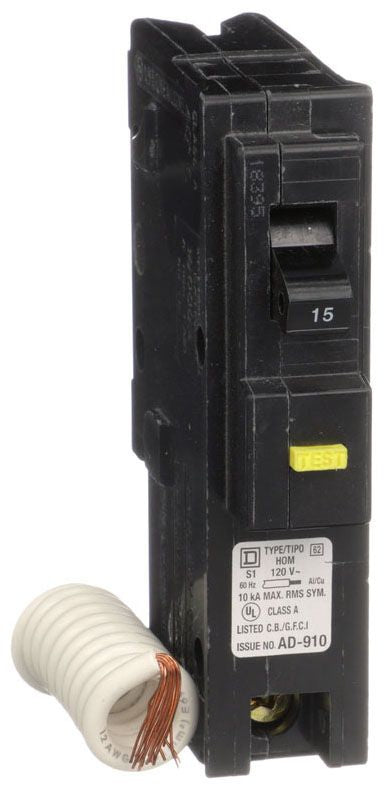 SQUARE-D HOM115GFI CIRCUIT BREAKERS