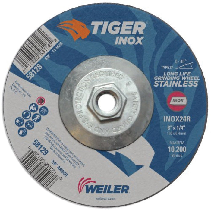 WEILER 58128 GRINDING & CUT OFF WHEELS