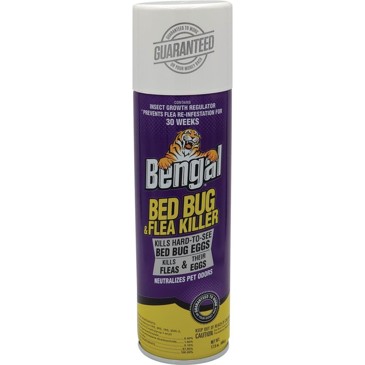 BENGAL BENGAL 87560 Flea and Bedbug Killer Aerosol Spray 17.5 Ounces