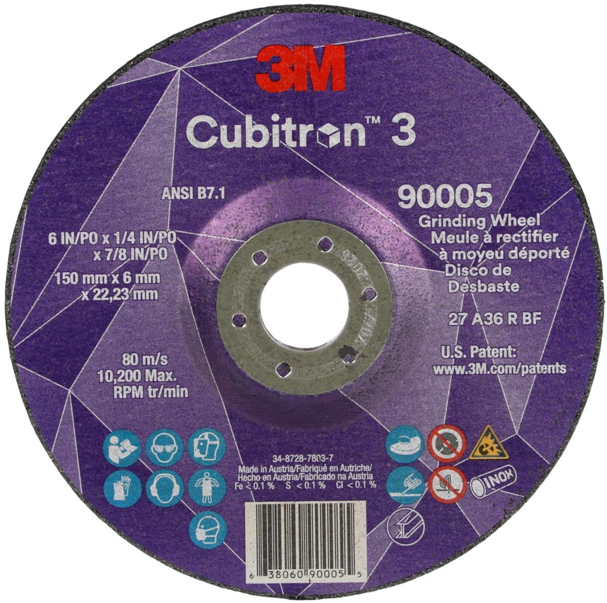 3M 7100313193 GRINDING & CUT OFF WHEELS
