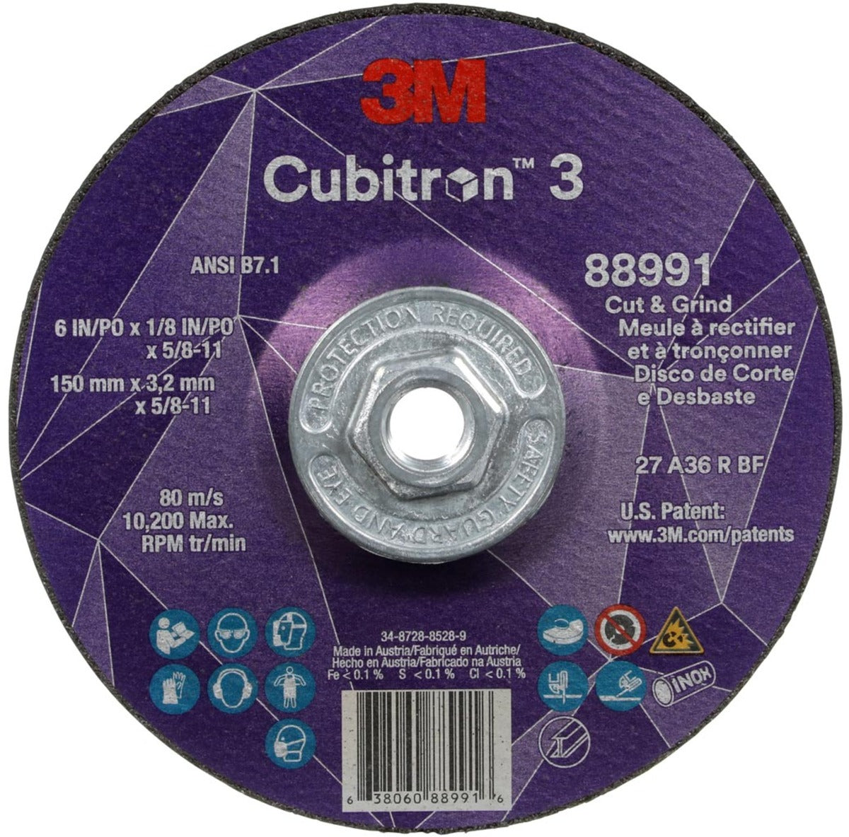 3M 7100313205 GRINDING & CUT OFF WHEELS