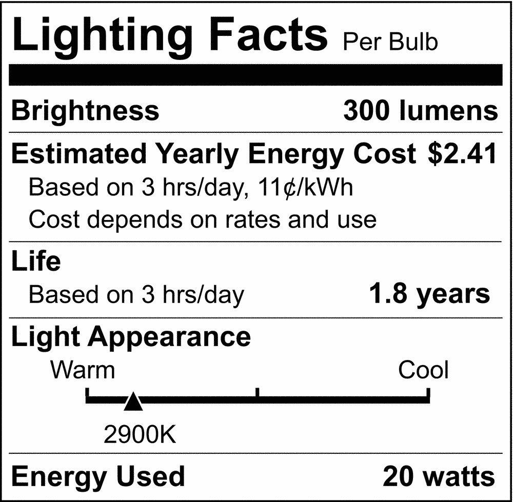 SATCO S3120 20W T3 Dimmable Halogen Light Bulb with Bi-Pin Base