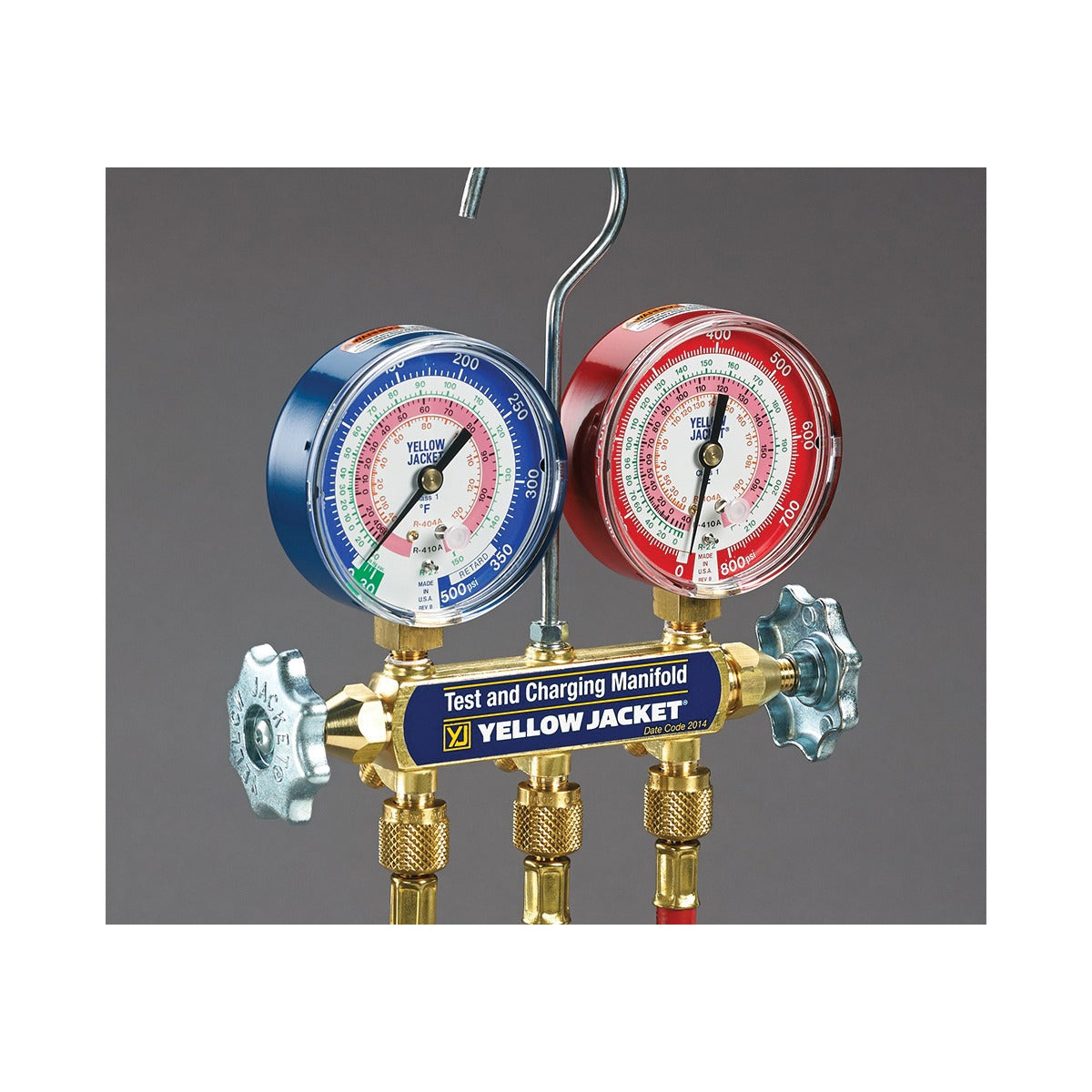 YELLOW JACKET YELLOW JACKET 42006 2-Valve Manifold 1/4 in Connection Class 1 Accuracy