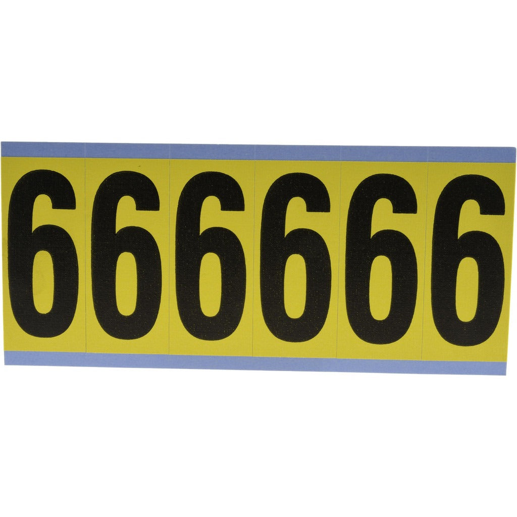STRANCO Stranco SB6-9 Number Label 1.5 Inch Rectangle Vinyl