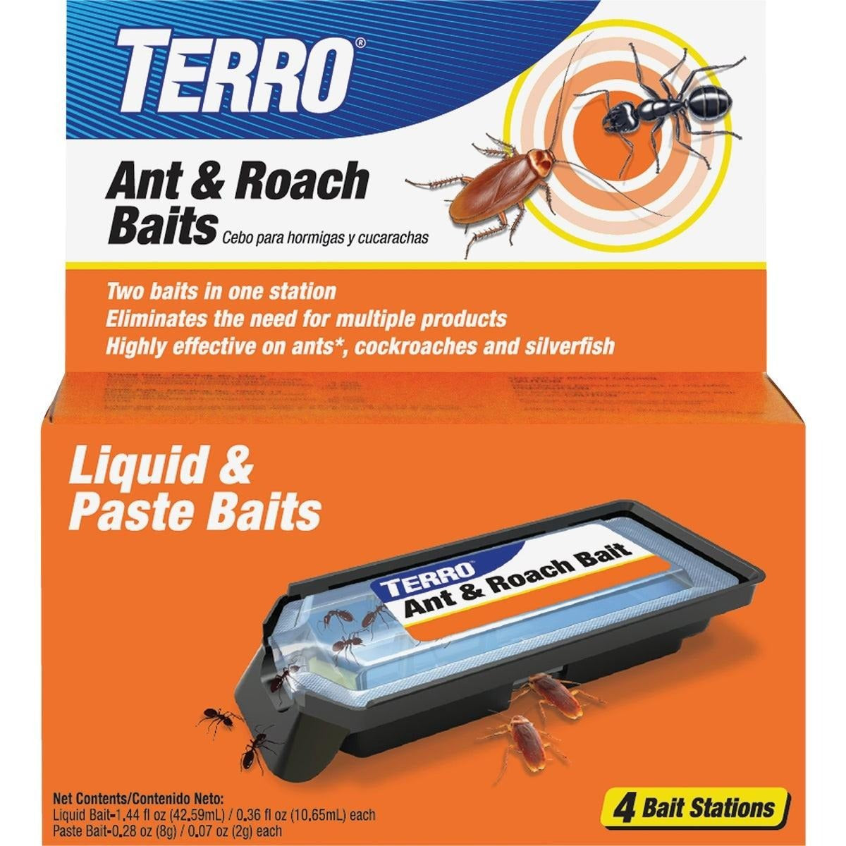 TERRO Terro T360 Liquid Ant & Roach Bait (4-Pack)