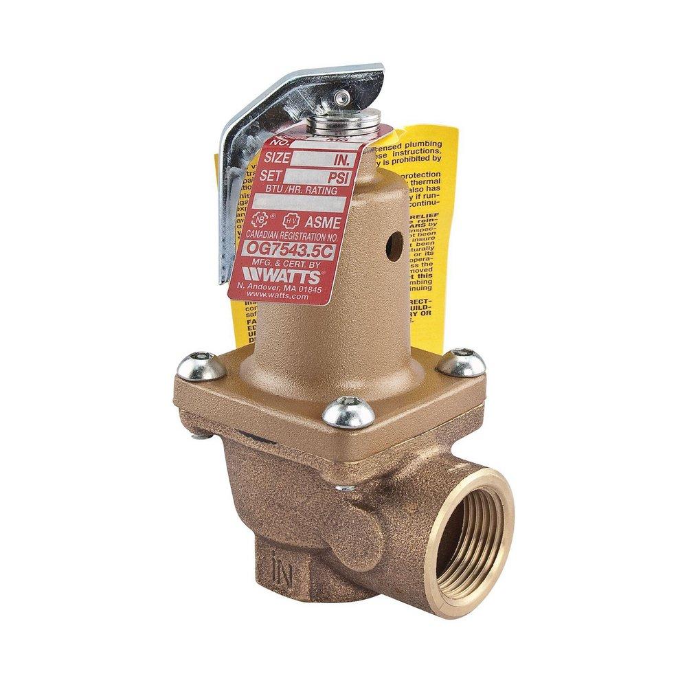 Watts 0274751 Series 174A 3/4 in. Bronze FNPT 125 psi 250 Relief Valve