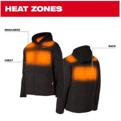 Milwaukee 205B-21XL M12 Heated AXIS Hooded Jacket Kit Black XL