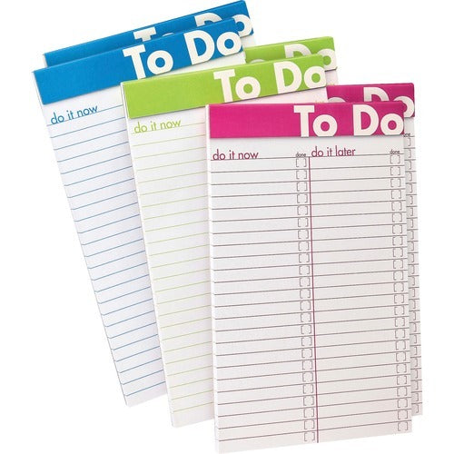 TOPS Tops TOP20002 to Do List Notepad 5x8 50 Sheets 6-pack