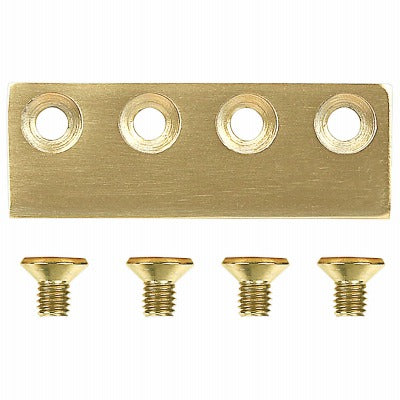 NATIONAL HARDWARE National Mfg N700-107 Sliding Door Adaptor Brushed Gold