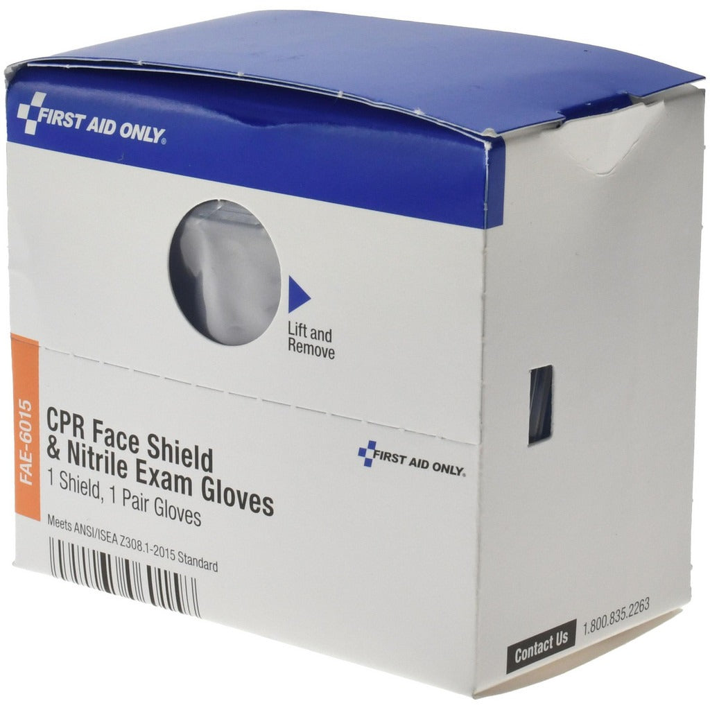 FIRST AID ONLY First Aid Only FAE-6015 Cpr Mask Nitrile Gloves Kit