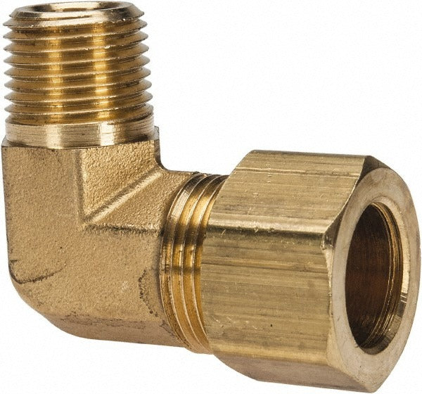PARKER Parker 169C-10-6 Compression Male Elbow Brass 3/8-18