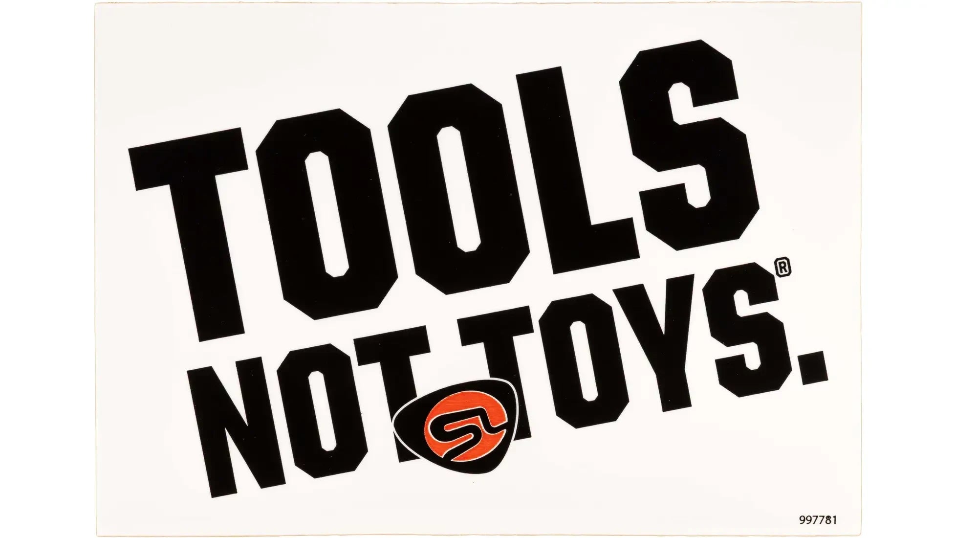 STREAMLIGHT Streamlight 997781 Tools Not Toys Sticker (1 Pack)