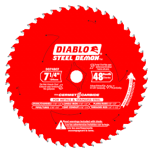 DIABLO CABLE D0748CFX-CL CIRCULAR SAW BLADES
