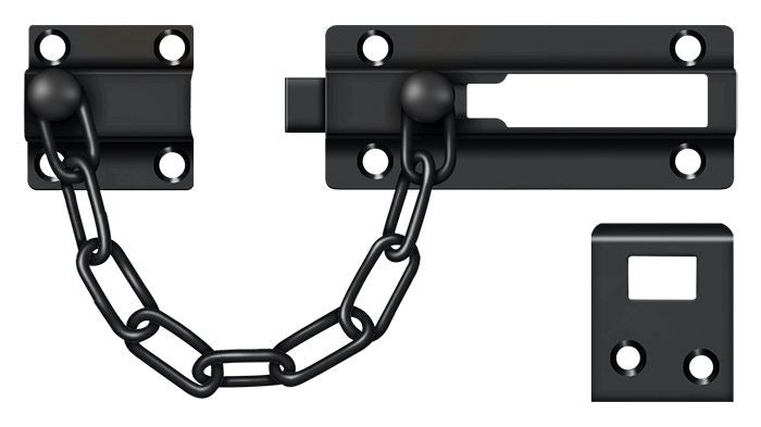 DELTANA Deltana CDG35U19 Door Guard Chain Doorbolt Black