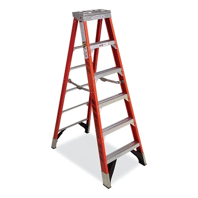 WERNER Werner 7406 Fiberglass Stepladder 375 Lb 6 Foot Type Iaa