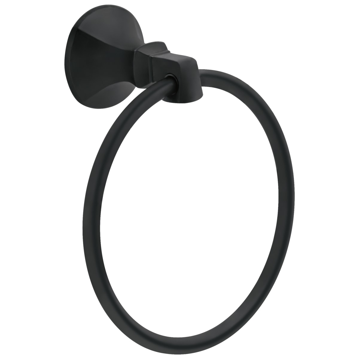 DELTA FAUCET Delta Faucet 76446-BL Towel Ring Matte Black Bathroom
