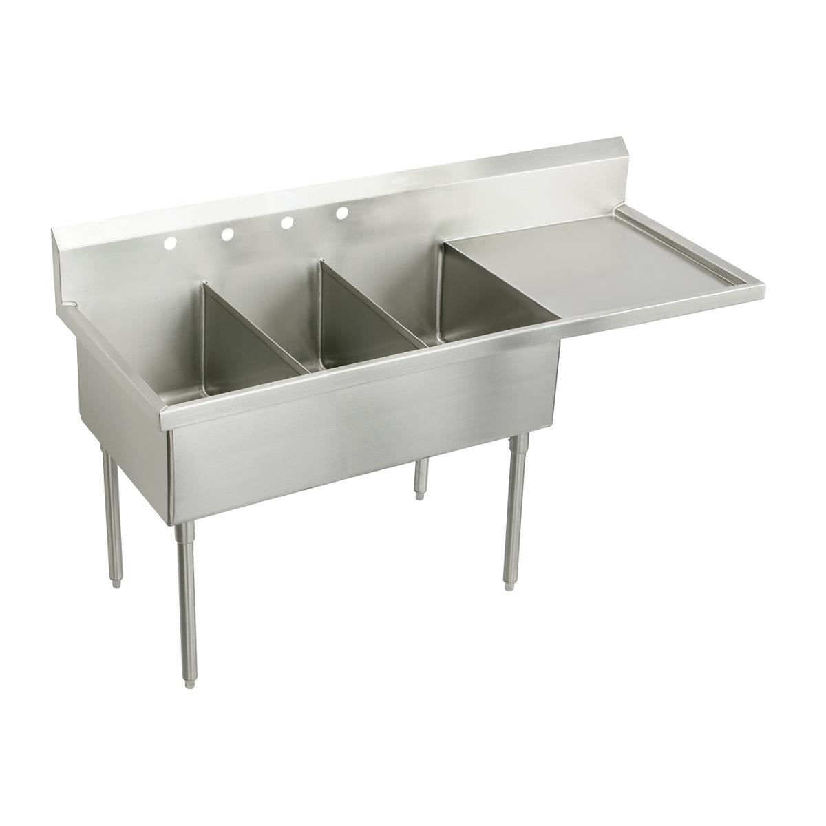 BSC PREFERRED Bsc Preferred SS8354R4 Triple Compartment Scullery Sink