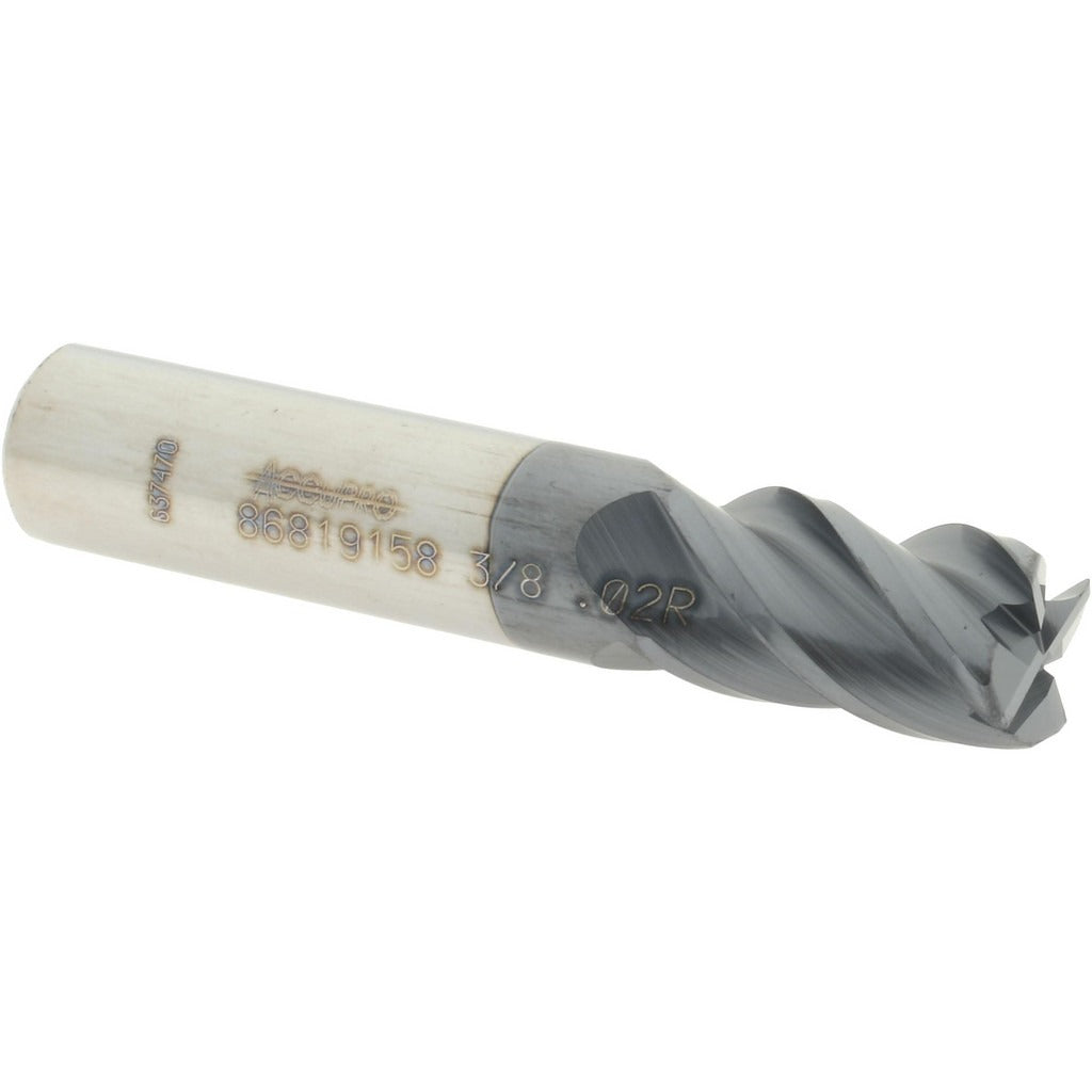 ACCUPRO Accupro 12182893 Corner Radius End Mill 3/8 in 4 Flute