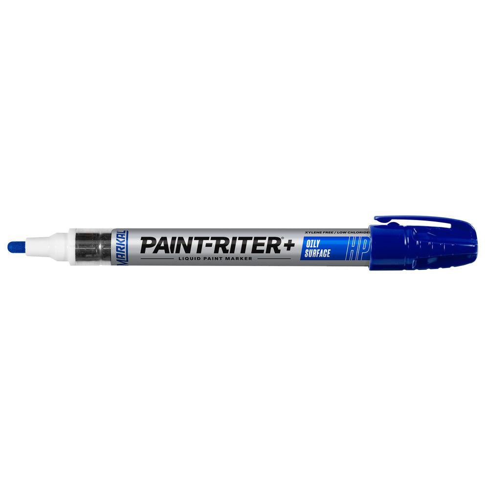 MILWAUKEE Markal 96965 Blue Bullet Tip Liquid Paint Marker