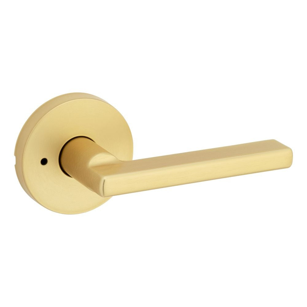 KWIKSET Kwikset 730HFLRDT-4 Halifax Privacy Door Lock Satin Brass