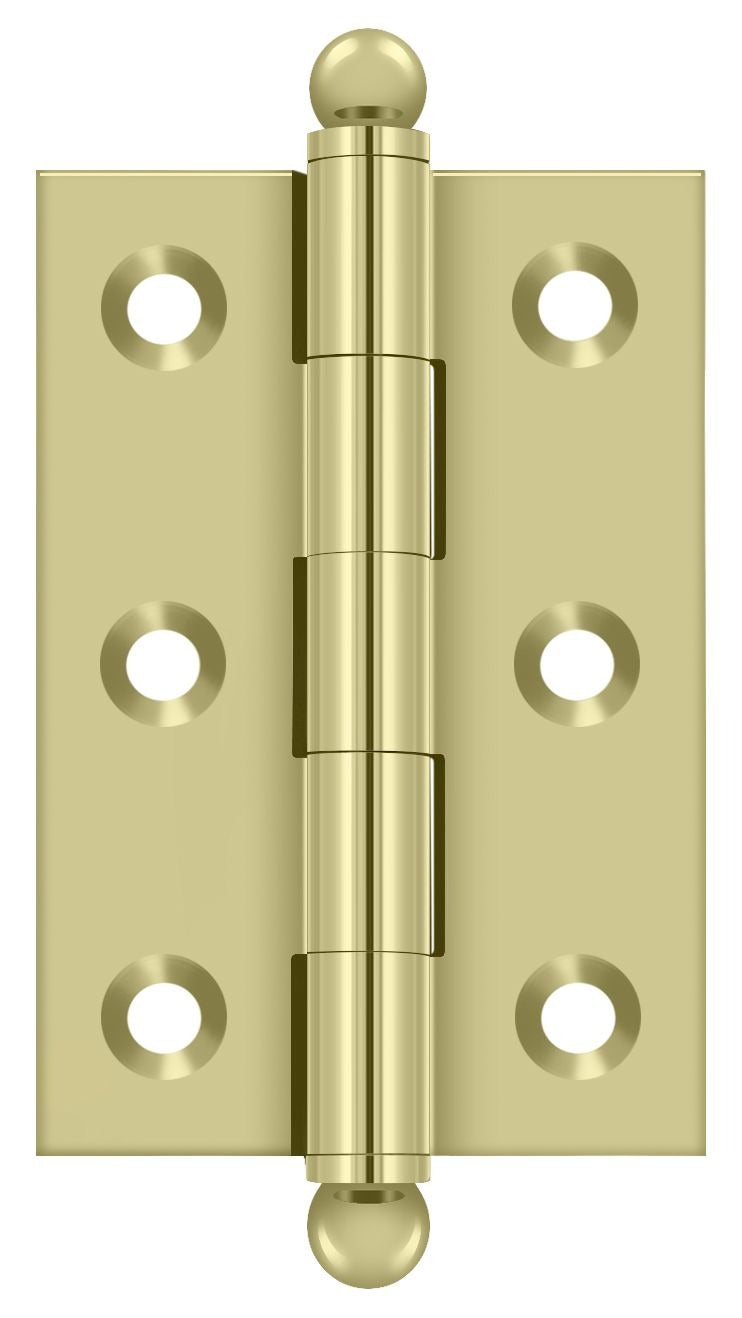 DELTANA Deltana CH2517U3-UNL Ball Tip Hinge Unlacquered Bright Brass