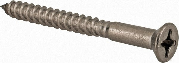 VALUE COLLECTION Value Collection R63264120 Flat Head Wood Screw No.10 2in