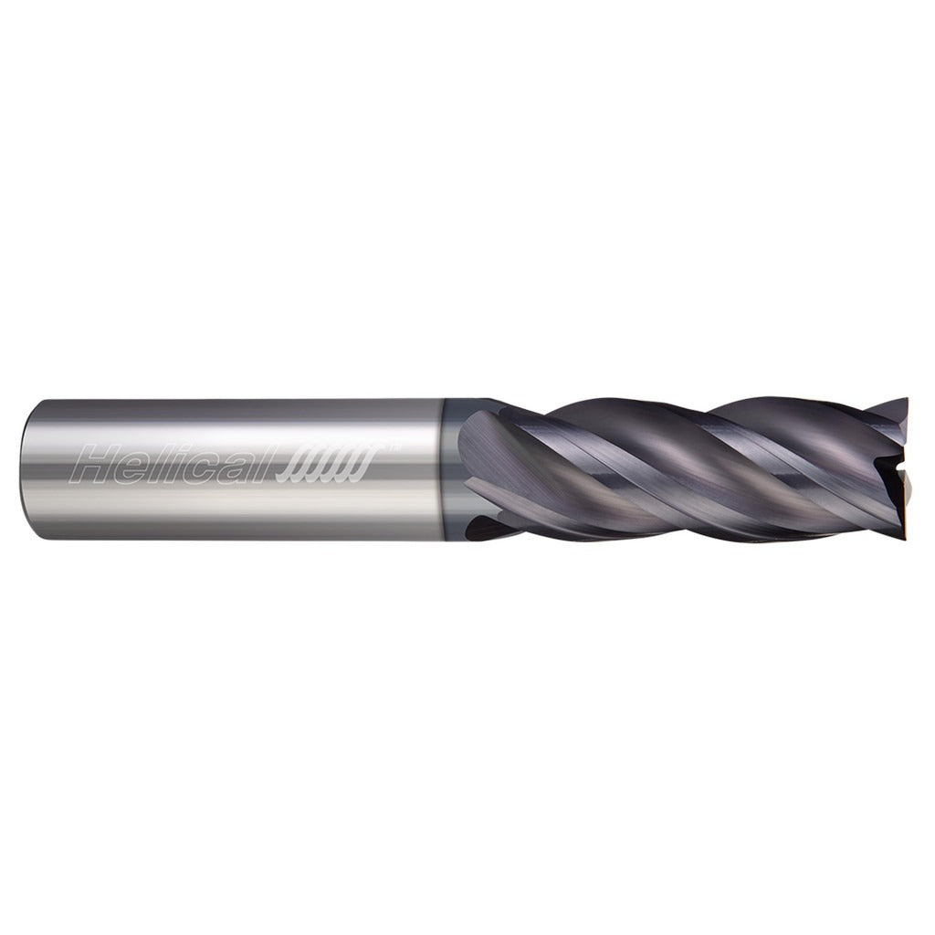HELICAL SOLUTIONS Helical Solutions 30137 Square End Mill 0.25in 4 Flute Carbide